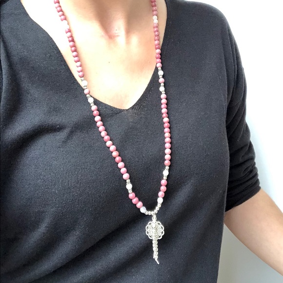 Necklace Mala Rhodonite - Picture 4 of 4
